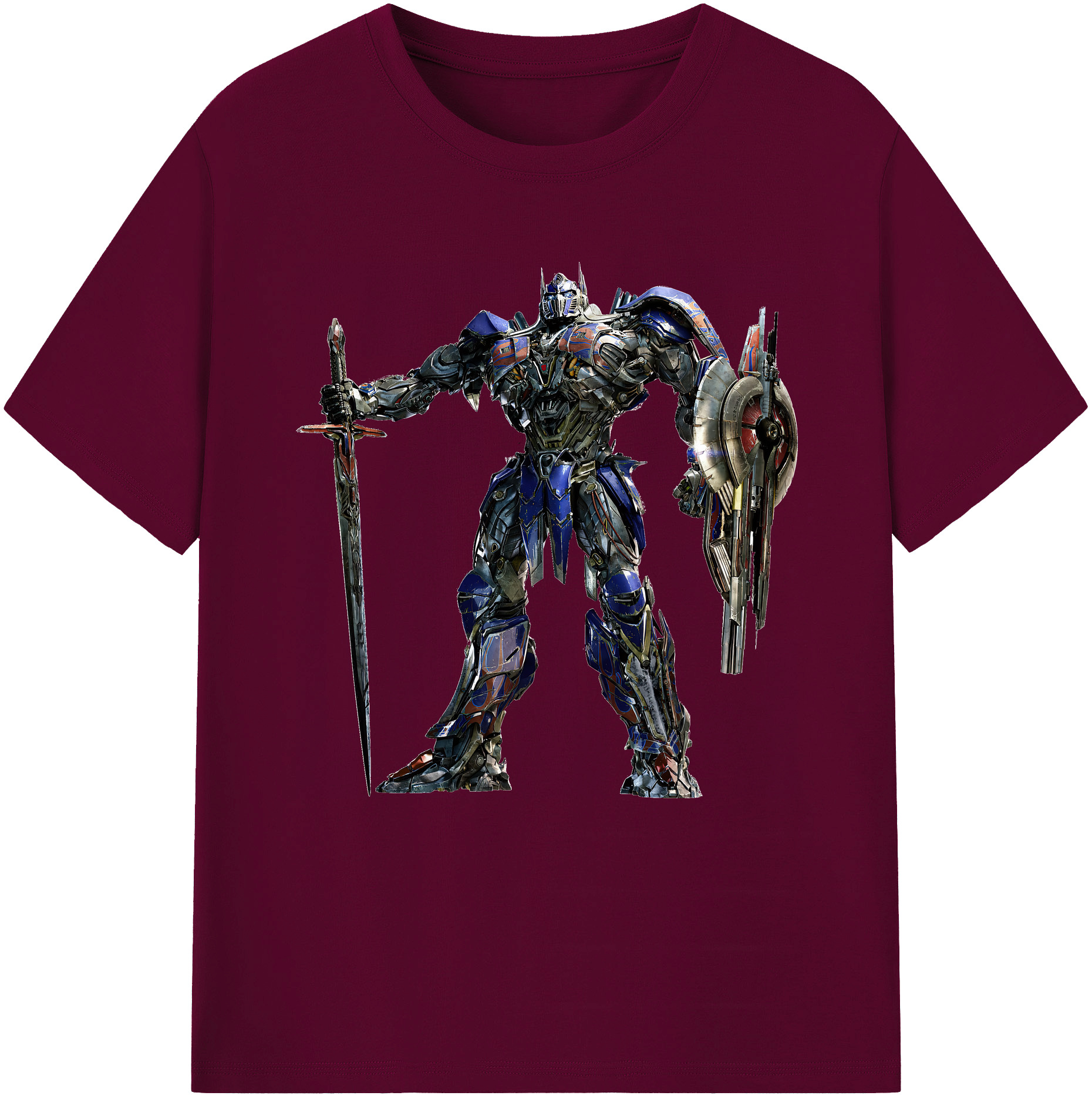 （画像用） Transformers トランスフォーマー レディースカジュアルプリントTシャツ（綿100％）